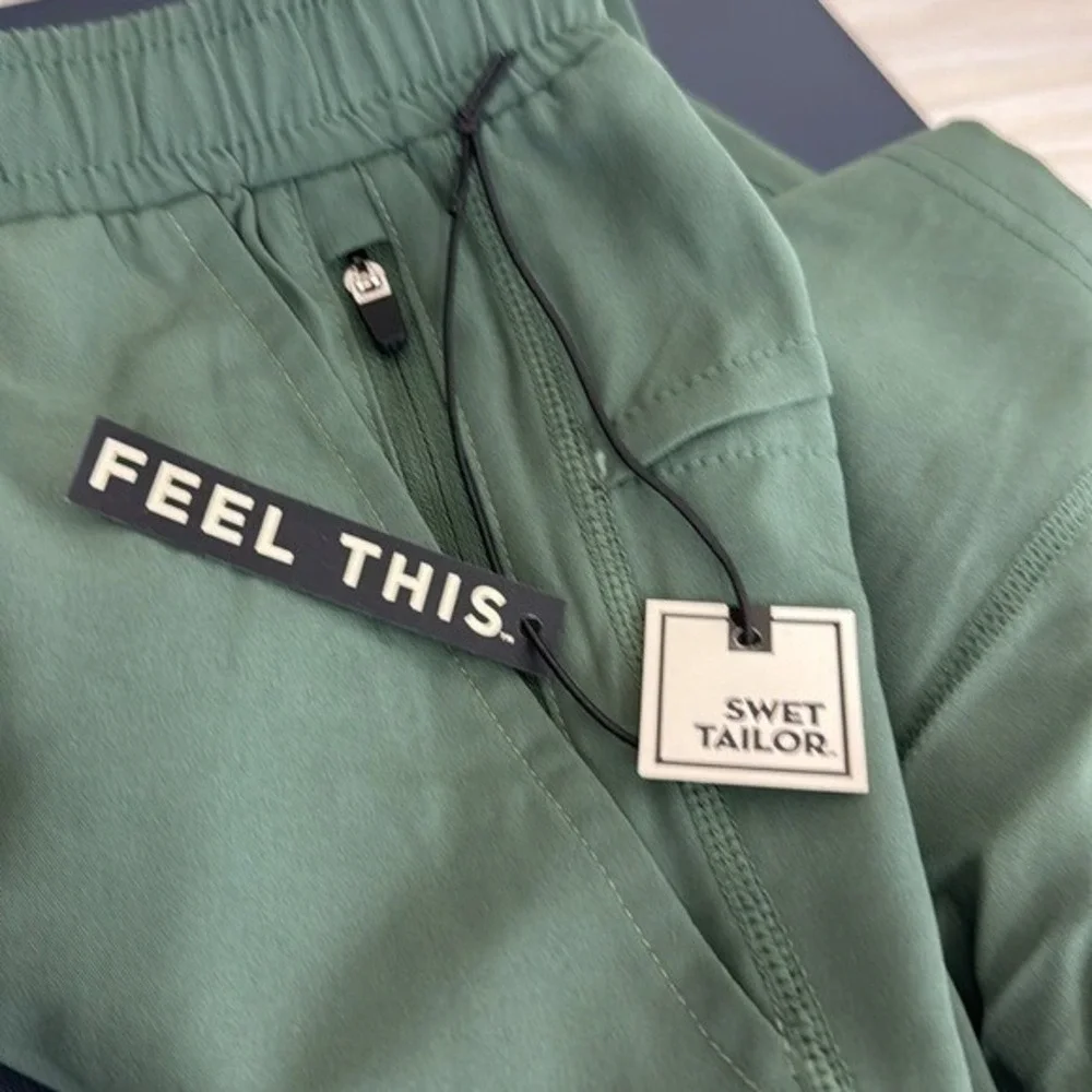 Swet Tailor Active Lined Short Men's 2XL Olive New Cell Pockets‎
